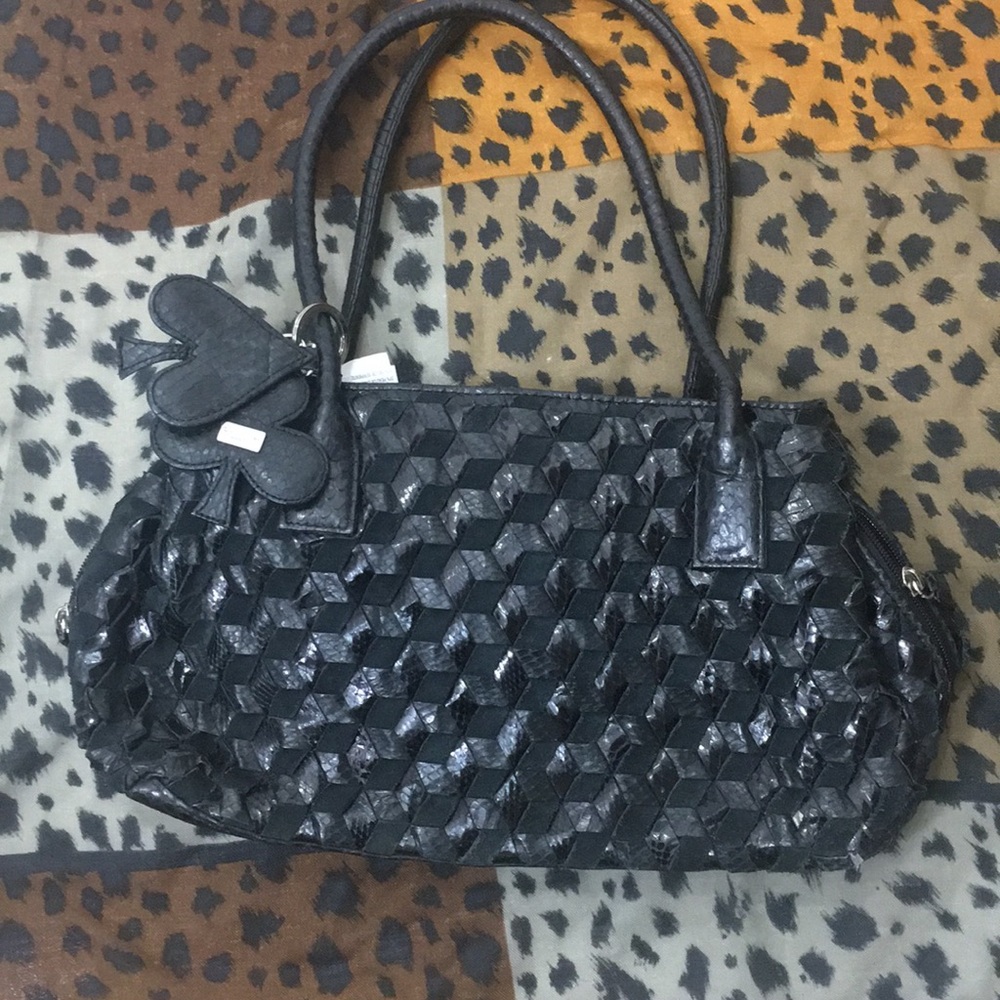 TOSCA BLU  Suede & Snakeskin Bag